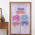 thumbnail image 4 of XMXT Japanese Noren Doorway Room Divider Curtain,Multi Cartoon Gamepad Restaurant Closet Door Entrance Kitchen Curtains, 34 x 56 inches, 4 of 7