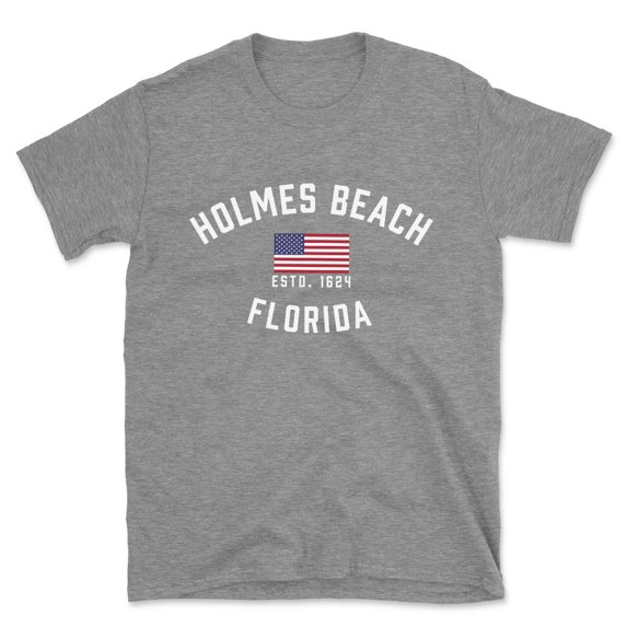 Holmes Beach Florida Patriot Men's Cotton T-Shirt