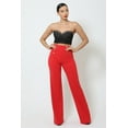 thumbnail image 2 of High-waist Crepe Pants With Buttons, 2 of 8