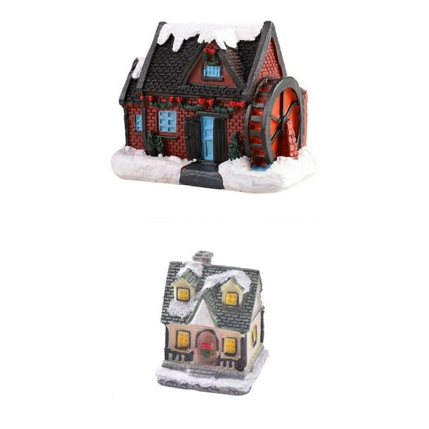 Idealhome2016 - 2 minifiguras de casa iluminadas para decorar tu casa de vacaciones EstiloE