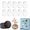 Round, variant on Lethargic 10 Pcs DIY Fridge Magnet Kit - Square Clear Acrylic Magnetic Set with Adhesive Backing for Photo,Crafts,Office,Classroom,Cabinets,Kitchen, 2 x 2 in