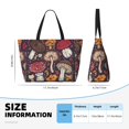 thumbnail image 3 of Goofa Forest Wild Mushroom Print Beach Bags Waterproof Beach Tote Bag Zipper Sandproof Swim Pool Bag Large Tote Beach Vacation Travel, 3 of 6