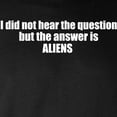 thumbnail image 3 of CafePress - The Answer Is ALIENS Long Sleeve Dark T Shirt - Long Sleeve Dark T-Shirt, 3 of 4