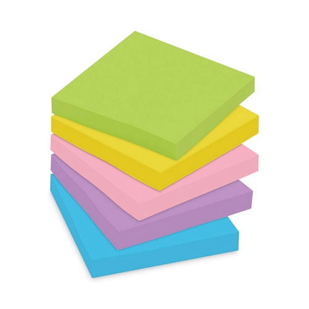 Original Pads in Floral Fantasy Collection Colors, Value Pack, 3" x 3", 100 Sheets/Pad, 14 Pads/Pack | Bundle of 10 Packs