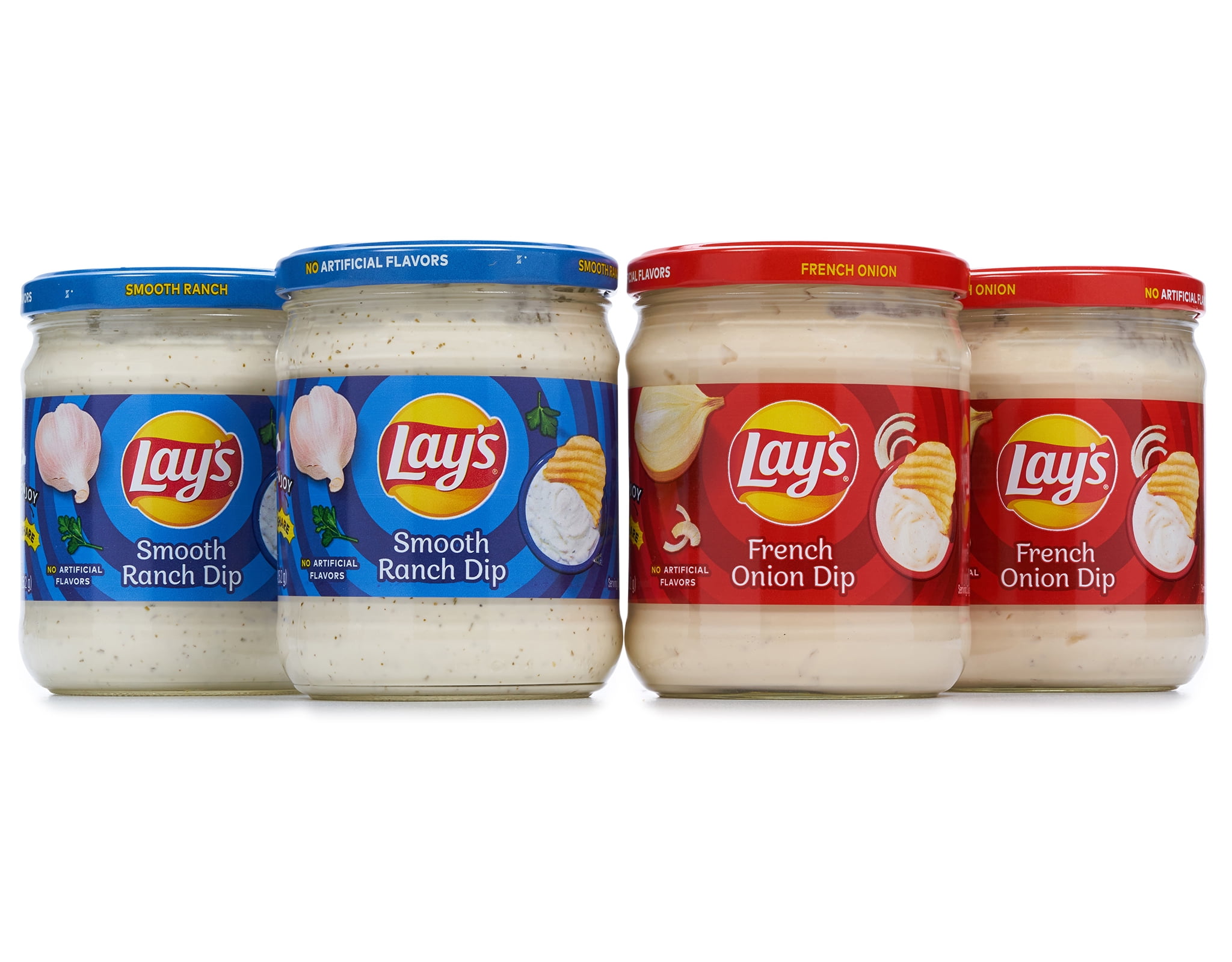 Lay's Smooth Ranch and French Onion Variety Pack Dip 4 x 15 oz Smooth