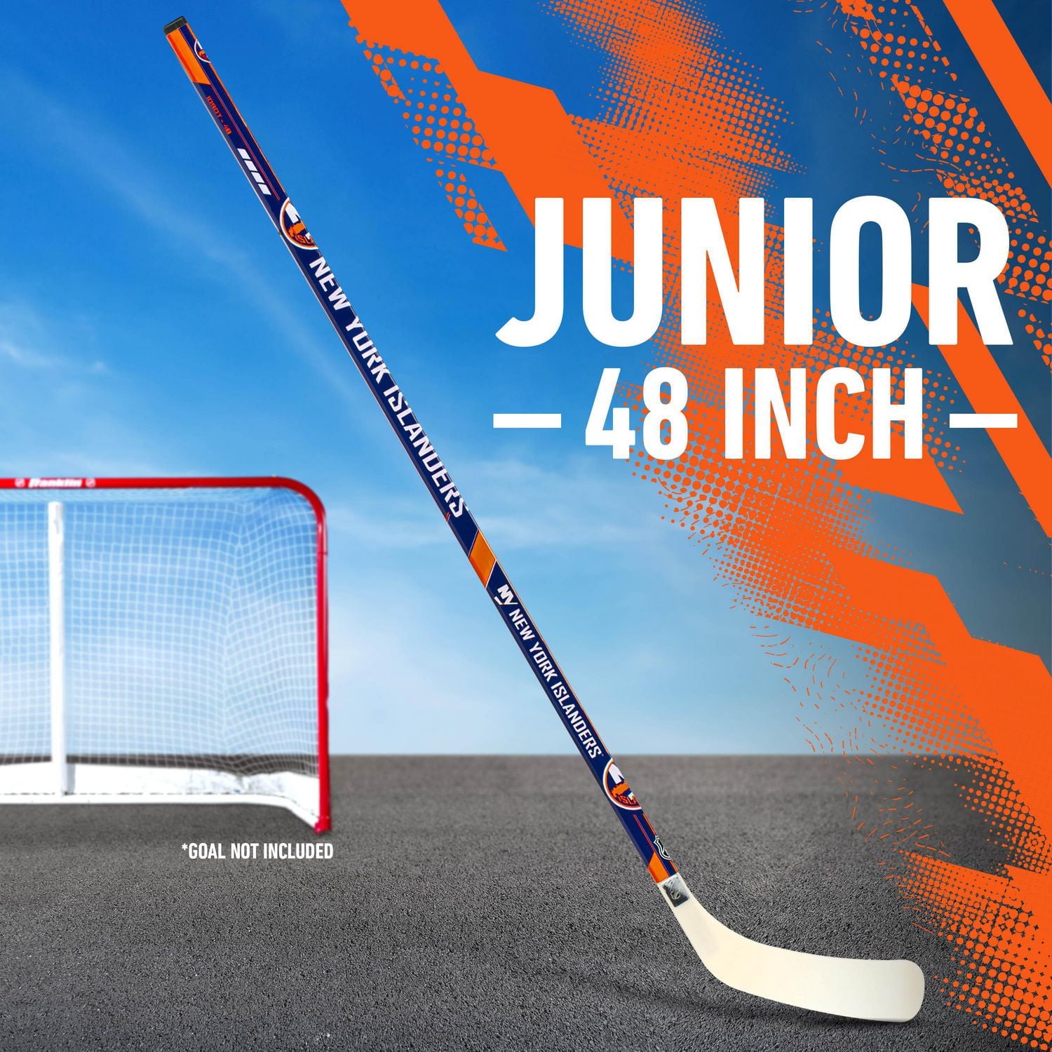 Franklin Sports NHL Islanders Street Hockey Stick - 48" Jr Left Handed