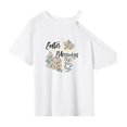 thumbnail image 1 of Camiseta para mujer Tops de verano Ropa Camisa clásica con cuello redondo para senderismo Playa L, 1 of 7
