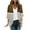 Khaki, variant on Long Cardigans for Women Patch Striped Open Front Long Sleeve Outwears Loose Fit Lightweight Cardigans