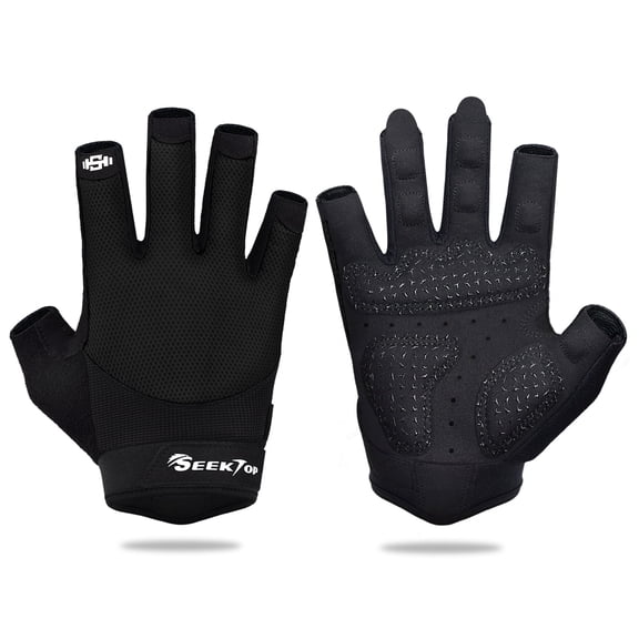 Seektop Breathable Workout Gloves for Men & Women, Padded Weight Lifting Gloves with Excellent Grip for Gym, Training, Cycling