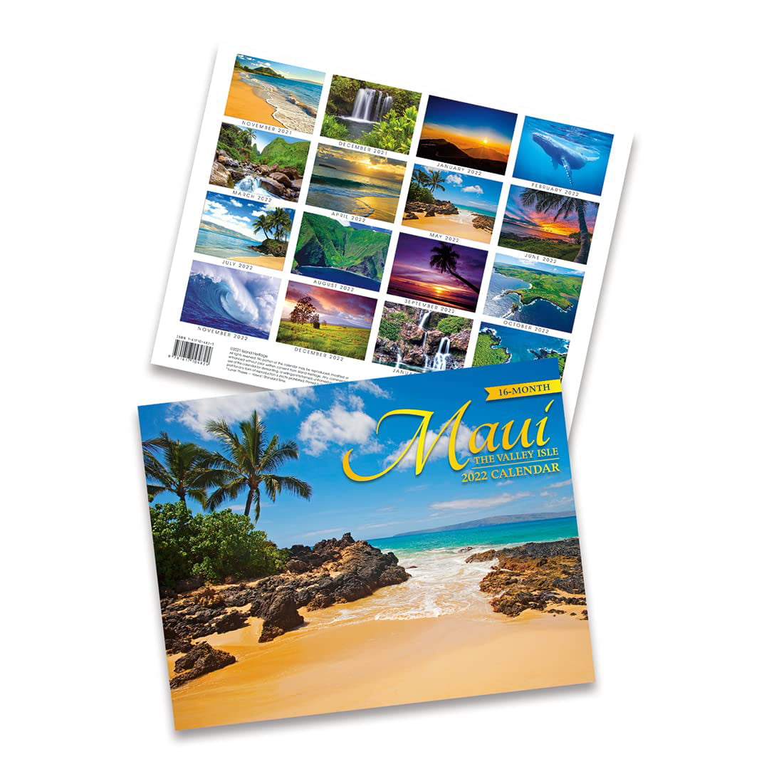 February 2023 Maui The Valley Isle Hawaii 2022 16 Month Calendar November 2021