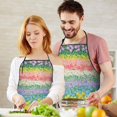 thumbnail image 5 of Pioneer Flower Floral Print Pattern Apron-Garden Aprons for Women with Pockets-Cotton Linen Waterproof Kitchen Cooking Gardening Aprons Adjustable for Kitchen,Cooking,BBQ and Salon 33x27 Inch, 5 of 7
