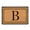 B, variant on UYUH Personalized Flag Monogram Door Mat, Letter A-D Natural Coir Rug, 28x16 Inches, Dirt Catching All-Season Mat, Non Slip Backing for Indoor Outdoor Home Decor