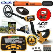 Garrett ACE 300 Metal Detector with Waterproof Search Coil and Pro-Pointer AT