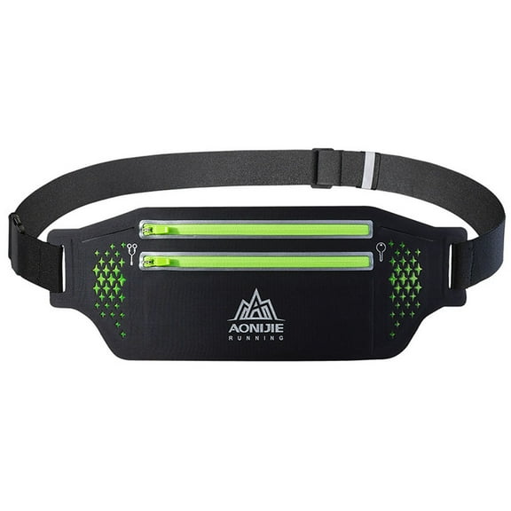 AONIJIE Running Belt Ultralight & Reflective Double Zipper Waist Pack for Marathon Cycling