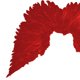 thumbnail image 3 of Alas de ángel con correas elásticas Alas de plumas Cosplay para de Halloween Rojo, 3 of 9