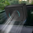 thumbnail image 2 of KRONDO Solar Powered Car Ventilator, Vehicle Exhaust Fan, Car Window Fan, Automobile Cool Fan, Cooler Ventilation System, Radiator for Car Windshield Circulation, 2 of 9