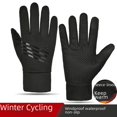 thumbnail image 3 of Guantes de invierno para hombre, cálidos, con pantalla táctil, resistentes al viento, impermeables, antideslizantes, para conducir al aire libre, guantes de forro polar para mujer, 3 of 5