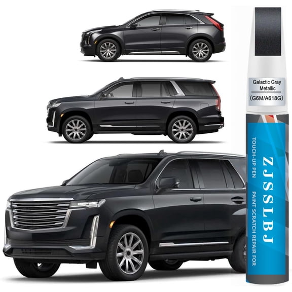 Galactic Gray Metallic(G6M/WA618G) Touch up Paint for Cadillac, Quick & Easy Fix for Car Scratches, 2 in 1 Car Touch up Paint with Pen Tip and Brush, Auto Scratch Repair Pen