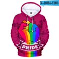 thumbnail image 1 of Free LGBT Flag Hoodies Sweatshirt For Lesbian Gay Pride Colorful Jacket For Gay Home r Gay Friendly LGBT Equity, 1 of 5