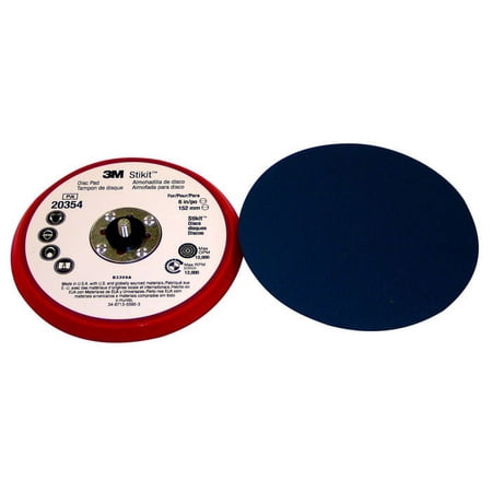 UPC: 0051141203546 | 3M 20354 203 Series Regular Low Profile Disc Pad  6 in Dia  5/16 in – 11 TPI Arbor  PSA Attachment