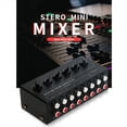 thumbnail image 4 of Mezclador Estéreo Pasivo de 6 Canales Mini Mezclador de Audio Mezclador de Sonido Portátil Entrada Ruido Ultrabajo para Estudio en, 4 of 7