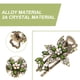 thumbnail image 2 of Pinzas para el cabello vintage para mujer con flores y cristales, accesorios para el cabello (verde), 2 of 8