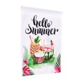 thumbnail image 2 of SAYOO Hello Summer Garden Flag, Letter Sunflower Flamingo Fruit Pattern Casa de Campo de Doble Cara Seasonal Yard Outdoor Decoration Banner 45 * 30 cm, 2 of 8