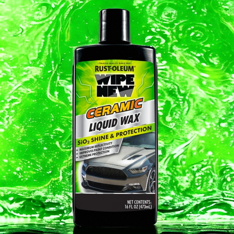 Wipe New Ceramic Liquid Car Wax, Hydrophobic Protection, 16 fl oz