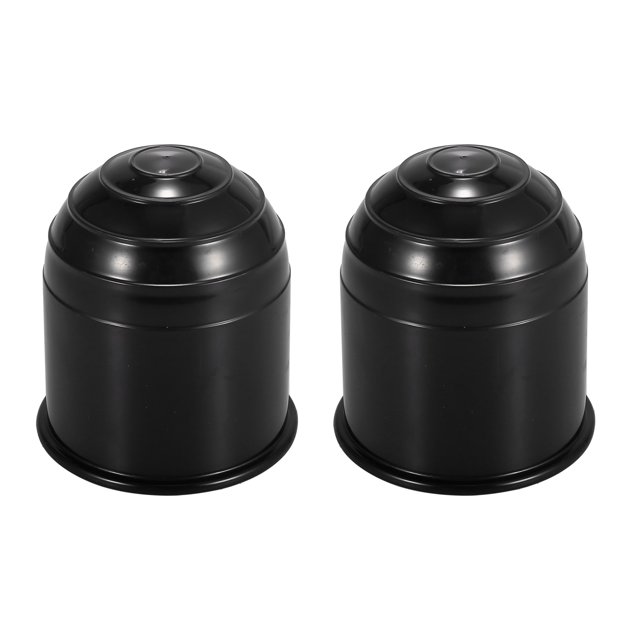 2 Piezas Remolque Enganche Bola Cubierta Tapa 50mm ID Negro para Coche Camión RV