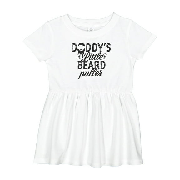 Inktastic Daddys Little Beard Puller Girls Baby Dress