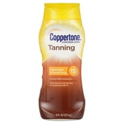 Coppertone Tanning Sunscreen Lotion, SPF 15 Broad Spectrum Sunscreen, 8 Fl Oz
