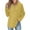 Yellow, variant on Hoodies for Women Trendy Button V Neck Fleece Sweatshirt Long SLeeve Casual Loose Pullover Tops Fall Fashion Shirts