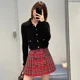 thumbnail image 5 of Minifalda a cuadros YMiu de estilo nuevo para primavera y verano, estilo británico, para estudiantes, adelgazante, dulce, versátil y única para mujer, 5 of 5