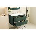 thumbnail image 3 of Wall Mounted Bathroom Vanity With 2 Drawers - Resin Sink For Functional Bathrooms 30'' Storage Cabinet Modern, 3 of 7