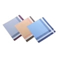 thumbnail image 3 of Cotton Men Handkerchiefs Grandfathers 16inch Gentlemen Pocket Square Hankies Style F 3Pcs, 3 of 8