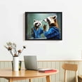 thumbnail image 2 of COMIO Canvas Like Wall Art Decor Painting Like Framed Artwork Raccoon In A Bathroom Print - Aesthetic Premium Picture Poster for Home Walls, Living Room, Bedroom, Kitchen - Ready to Hang, 2 of 4