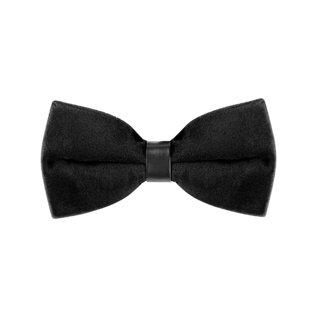 CORBATAS DE MOÑO DE VELVET AJUSTABLES PREATADAS PARA EL DÍA DEL PADRE, TUXEDO DE PROM, TAMAÑO ÚNICO, NEGRO