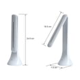 thumbnail image 4 of OUNONA Lampe de Bureau led Lampe de Bureau led Blanche ABS 1Ensemble Design Moderne Réglable pour Chambre, 4 of 5