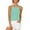 Mint Green, variant on ZHUGeLI Womens Pleated Tank Tops Spaghetti Strap Camisole Tops Curved Hem Fashion Suspender Tops Up to 50% off