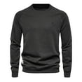 thumbnail image 2 of Zedker Men's Long Sleeve Shirts Regular Fit Solid Workout Pullover Tops Casual Crewneck Cotton Lightweight Sweatshirt for Men, 2 of 9