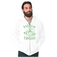 thumbnail image 5 of Alien UFO Passing Through Cute Funny Zip Up Hoodie Men's Women's Brisco Brands S, 5 of 6