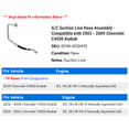 thumbnail image 2 of A/C Suction Line Hose Assembly - Compatible with 2003 - 2009 Chevy C4500 Kodiak 2004 2005 2006 2007 2008, 2 of 2