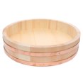 thumbnail image 1 of 1pc Wooden Japanese Sushi Rice Bucket Korean Rice Mix Bucket (Burlywood), 1 of 9