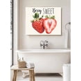 thumbnail image 6 of Strawberry Wall Art for Living Room, Canvas Picture Wall Decor for Bathroom Bedroom, Red Summer Fruits Green Botanical Painting Artwork for Office Kitchen Hallway Dining Room Home Decorations 16"x20", 6 of 8