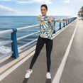thumbnail image 6 of FORMRS Womens Long Sleeve Shirts UPF 50+ Sun Protection Quick Dry Fishing Hiking Tops, Size S-2XL, Whimsy Daisy Pattern, 6 of 8