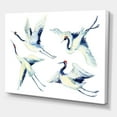 thumbnail image 3 of Designart ' Asian Crane Bird Impression II ' Traditional Canvas Wall Art Print, 3 of 3