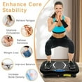 thumbnail image 6 of Vibration Plate Exercise Machine, Vibrating Lymphatic Drainage Shaking Full Body Shaker Workout Vibrate Stand , Shake Board Sport Gym for Weight Loss Fat Burner for Women Men, 6 of 7