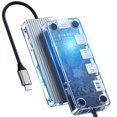 thumbnail image 1 of Estación de acoplamiento ORICO USB C 6 en 1 tipo C gris transparente, 1 of 8