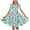 Light Blue, variant on Girls Dresses,Fashion Print Short Sleeve Dress for Girls Ballet Practice Dance Class and Summer Casual Wear,Dresses for Girls Green