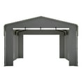 thumbnail image 4 of LZBEITEM 13x20 Ft Outdoor Heavy Duty Metal Carport with 4 Sidewalls & Galvanized Steel Roof for Cars, Boats, and Truck, 4 of 15